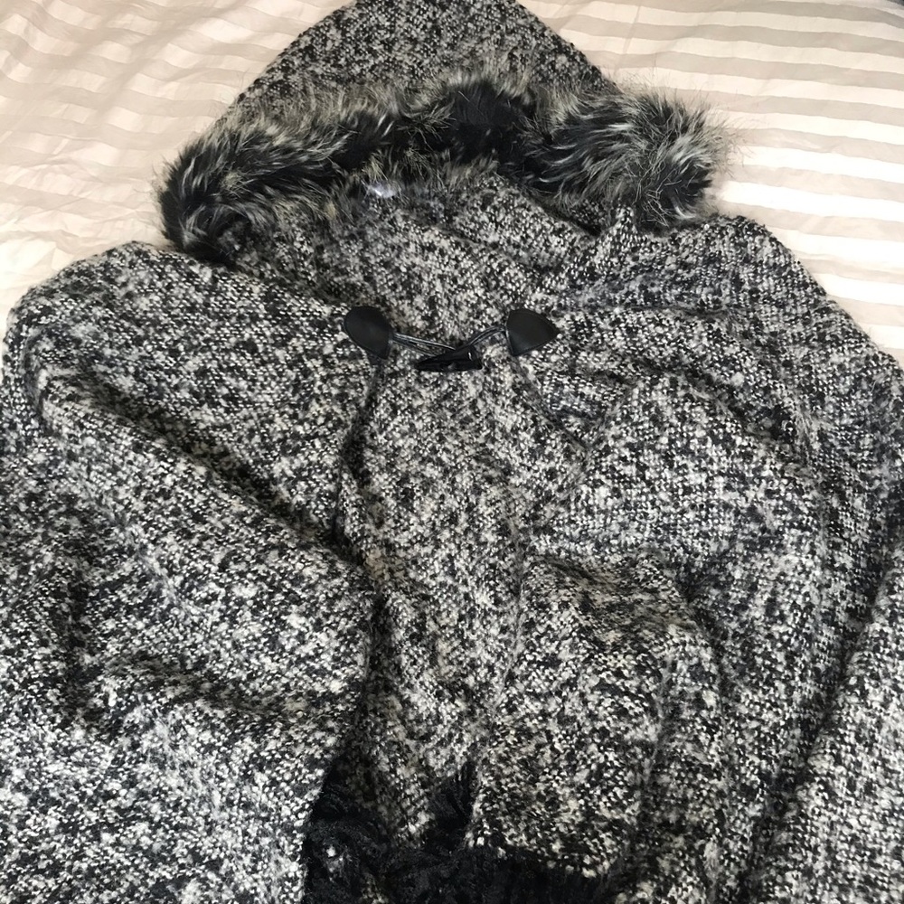 BCBG Max Azria Hooded Cape